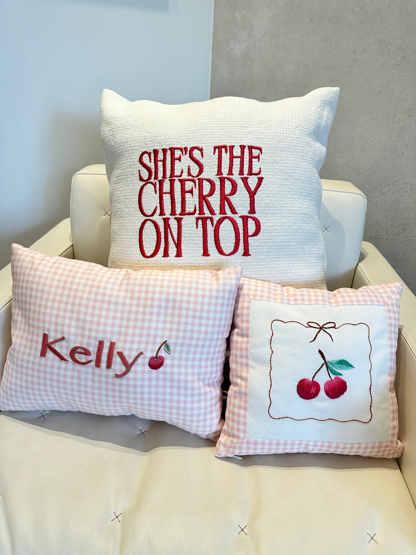 My matching cushions