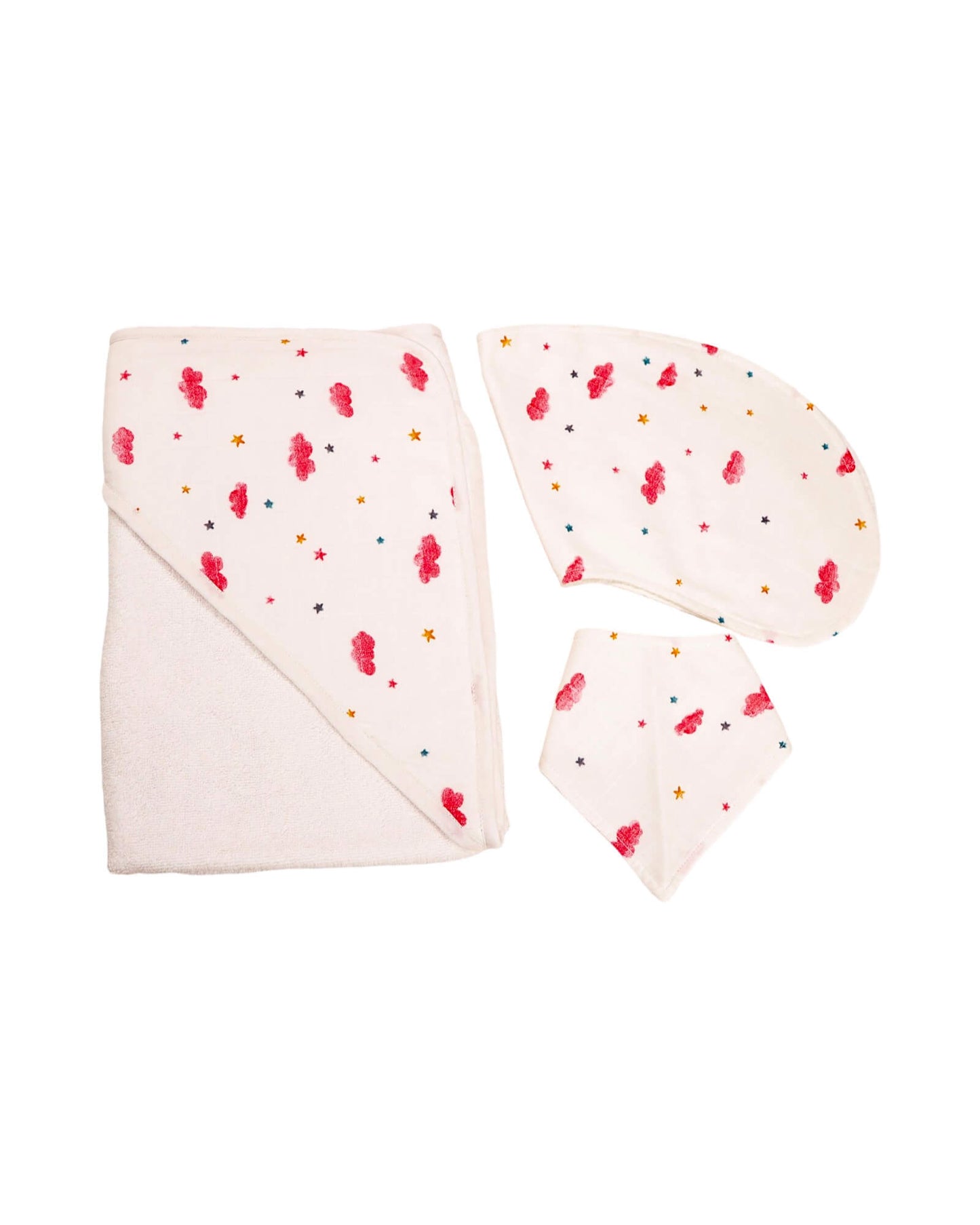 Pink Clouds Towel Set