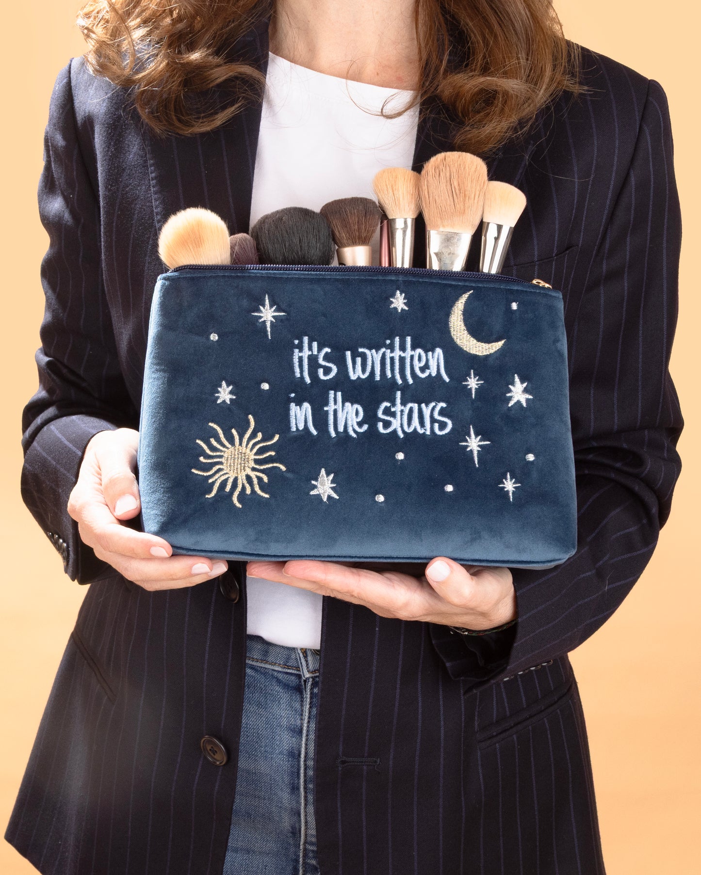 Velvet statement pouch