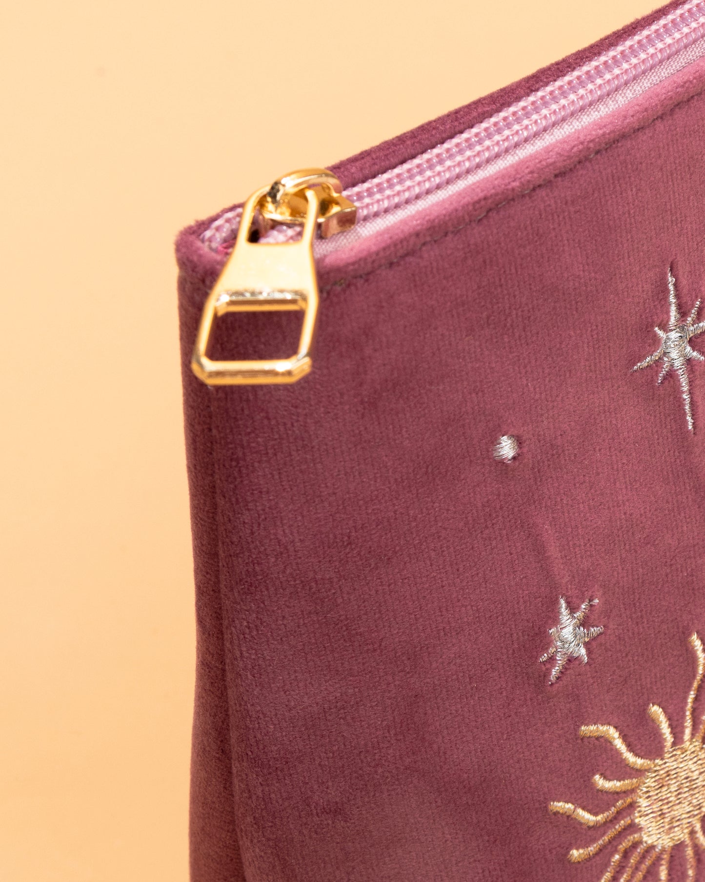 Velvet statement pouch